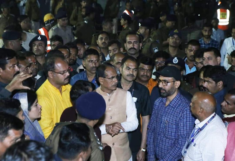 cm shivraj in Mohania Tunnel churhat sidhi