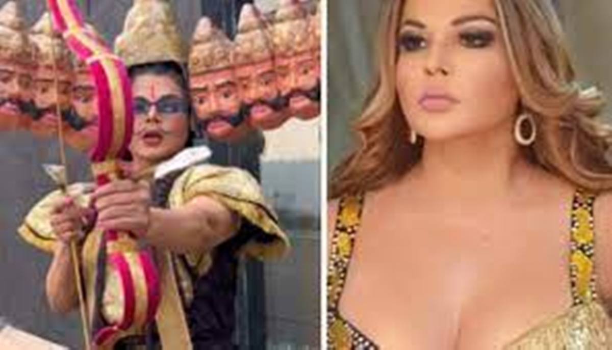 Bollywood News: Dusshera पर रावण बन सड़कों पर निकलीं Rakhi Sawant; जानिए खबर