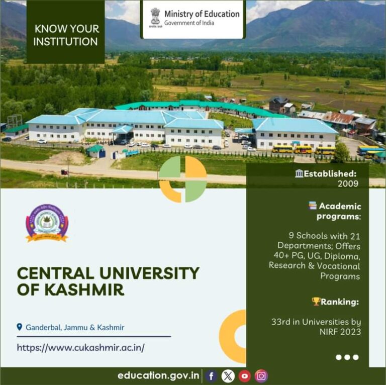 CUK: कश्मीर और जम्मू केंद्रीय विश्वविद्यालय से जुड़ी रोचक जानकारी क्या आपको पता है?; जानिए