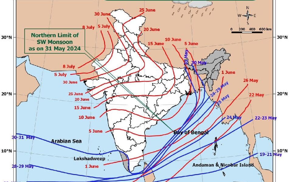 MP weather: MP में 31 मई से 3 जून तक कहां बारिश होगी, ताजा मैप में देखिए🌡️