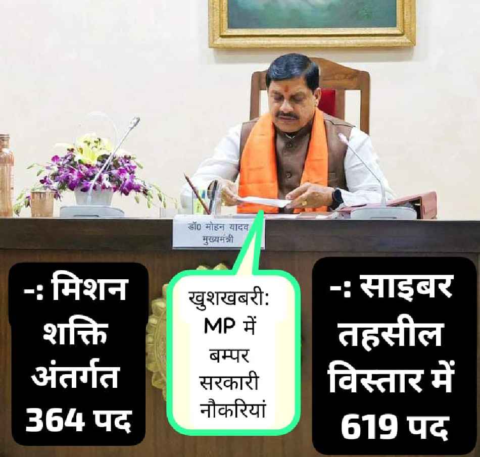 MP News: MP में जल्द 983 सरकारी नौकरी की निकलने वाली है बम्पर भर्तियां; जानिए