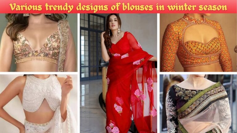 trendy blouse designs for winter season: ठंड के सीजन में ब्लाउज के विभिन्न ट्रेंडी डिजाइन; जानिए