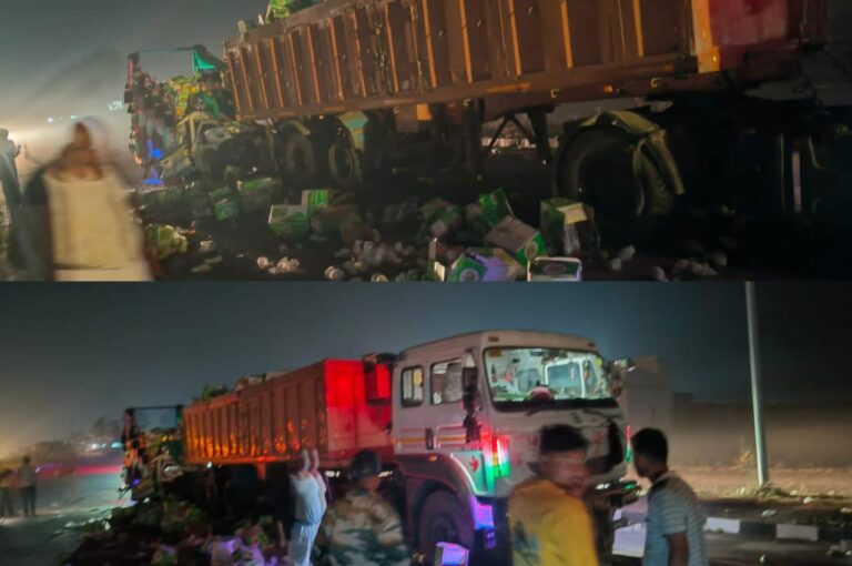 Accident News: NH 30 पर खड़े ट्रेलर से टकराई पिकअप, चालक की मौत, परिचालक गंभीर; जानिए खबर 
