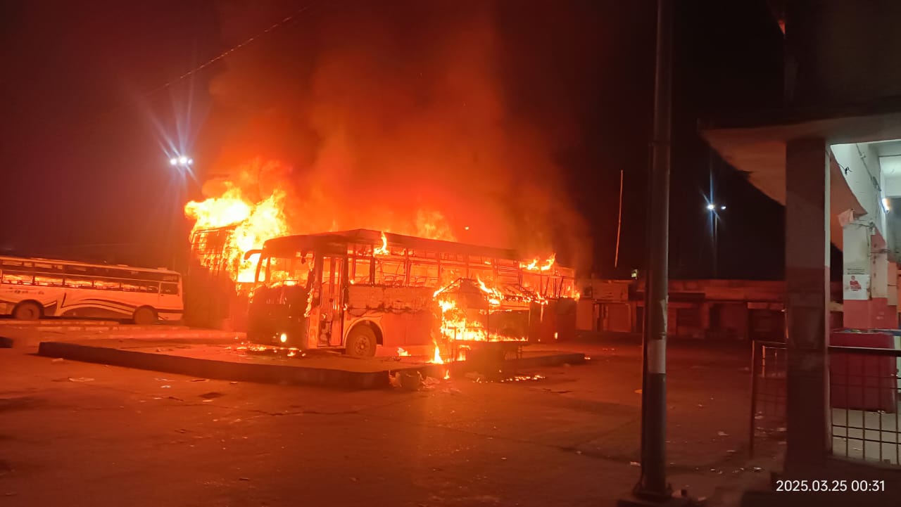 Singrauli Breaking News: वैढ़न बस में खड़ी बसों में लगी भीषण आग; जानिए