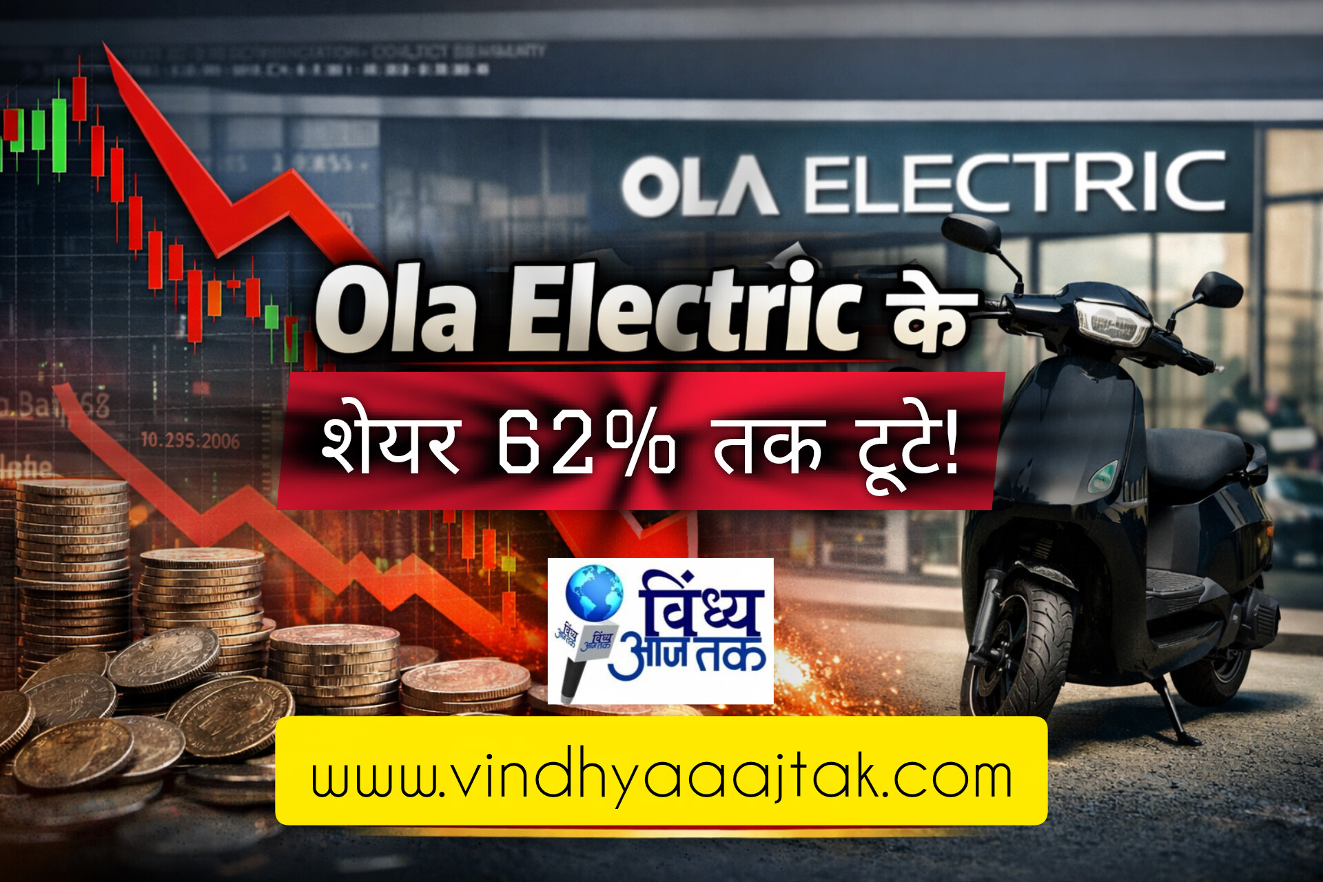 Share Market News: 62% तक टूट चुका है ओला इलेक्ट्रिक का शेयर! अब आगे क्या होगा?