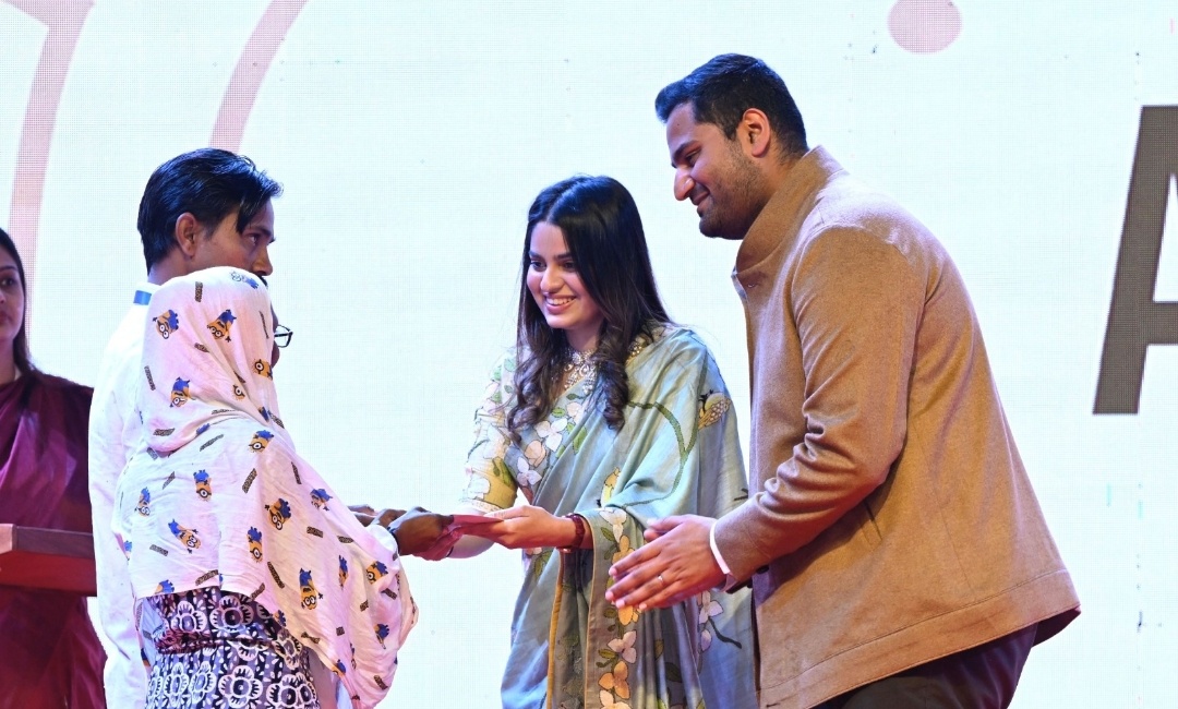 Diva and Jeet Adani celebrated their first wedding anniversary with women with disabilities; find out more.