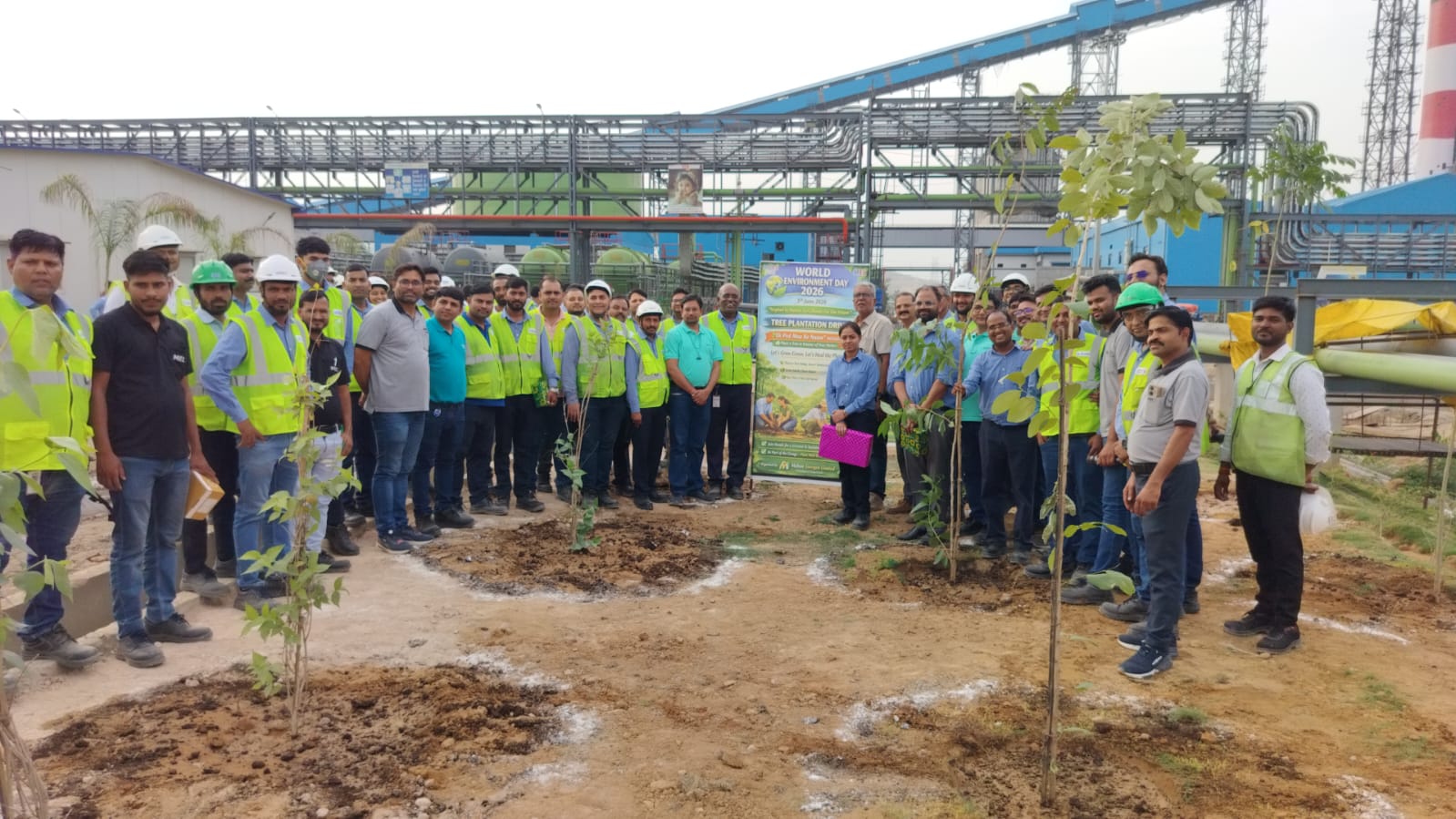 Singrauli News: विश्व पर्यावरण दिवस सप्ताह में महान एनर्जेन का हरित संकल्प, 250 पौधों का रोपण